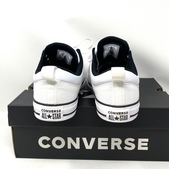 🍃Sale🍃 CONVERSE Mens Size CTAS Cs Ox White Canvas Low Top Easy Pull On 166964C - Picture 5 of 10